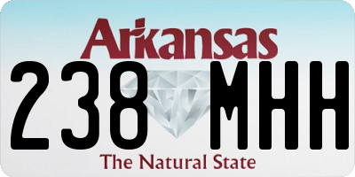 AR license plate 238MHH