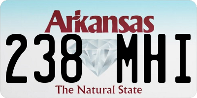 AR license plate 238MHI