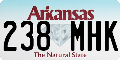 AR license plate 238MHK