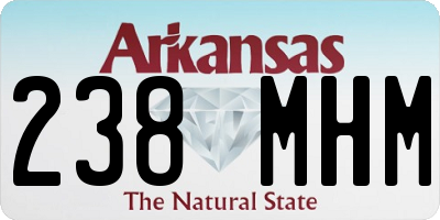 AR license plate 238MHM