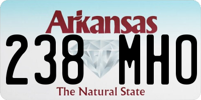 AR license plate 238MHO