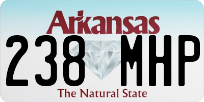 AR license plate 238MHP