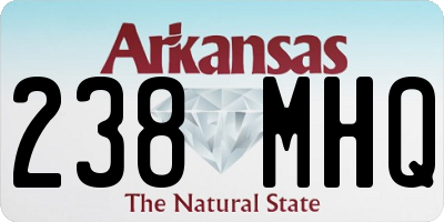 AR license plate 238MHQ