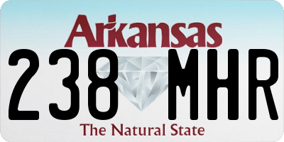 AR license plate 238MHR