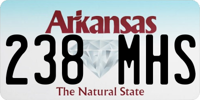 AR license plate 238MHS