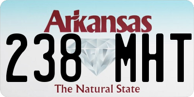 AR license plate 238MHT
