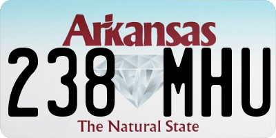 AR license plate 238MHU