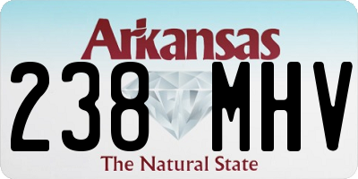 AR license plate 238MHV