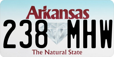 AR license plate 238MHW