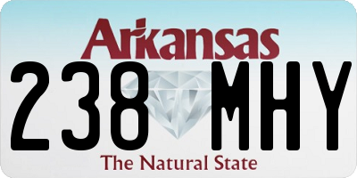 AR license plate 238MHY