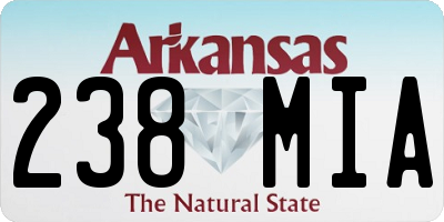 AR license plate 238MIA
