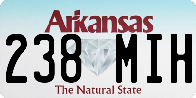 AR license plate 238MIH
