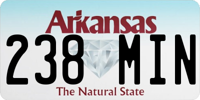 AR license plate 238MIN