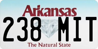 AR license plate 238MIT