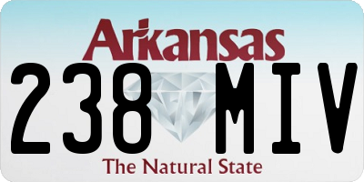 AR license plate 238MIV