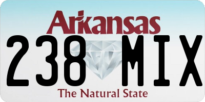 AR license plate 238MIX