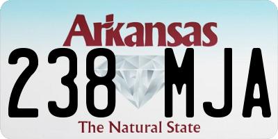 AR license plate 238MJA