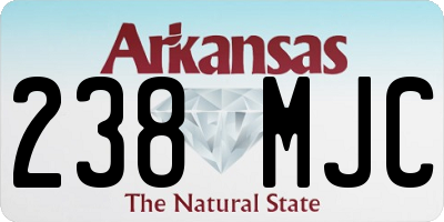 AR license plate 238MJC