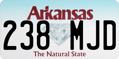 AR license plate 238MJD