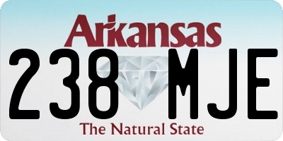 AR license plate 238MJE