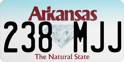 AR license plate 238MJJ