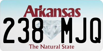 AR license plate 238MJQ