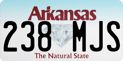 AR license plate 238MJS