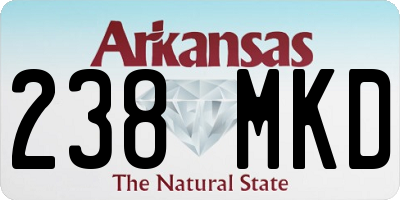 AR license plate 238MKD
