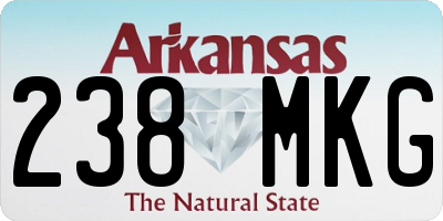 AR license plate 238MKG