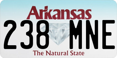 AR license plate 238MNE