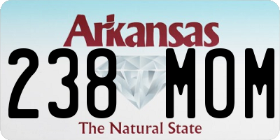AR license plate 238MOM