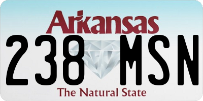 AR license plate 238MSN