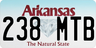 AR license plate 238MTB