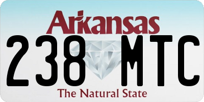 AR license plate 238MTC