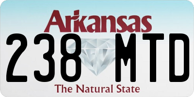 AR license plate 238MTD
