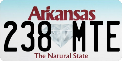 AR license plate 238MTE