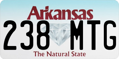 AR license plate 238MTG