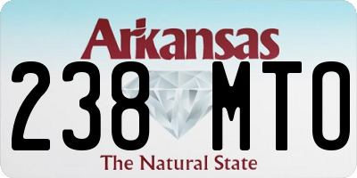AR license plate 238MTO