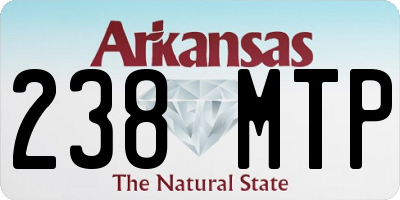 AR license plate 238MTP