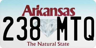 AR license plate 238MTQ