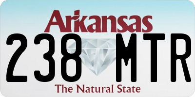 AR license plate 238MTR