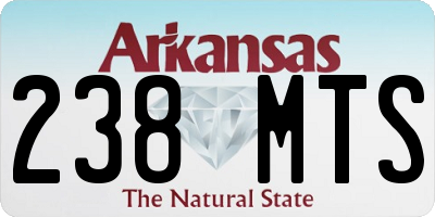 AR license plate 238MTS