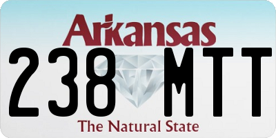 AR license plate 238MTT