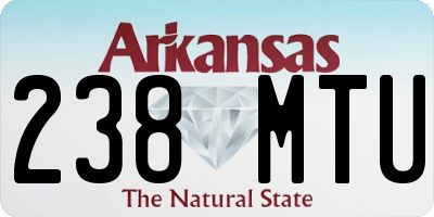 AR license plate 238MTU