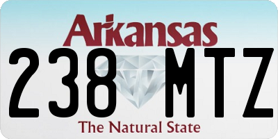 AR license plate 238MTZ