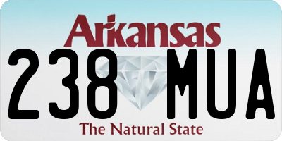 AR license plate 238MUA