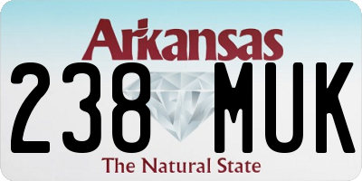 AR license plate 238MUK