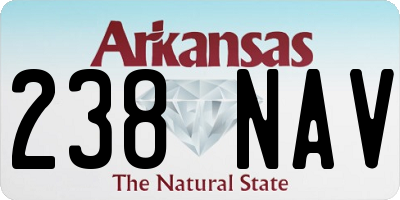 AR license plate 238NAV