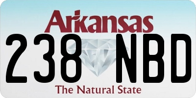 AR license plate 238NBD