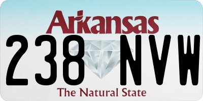 AR license plate 238NVW